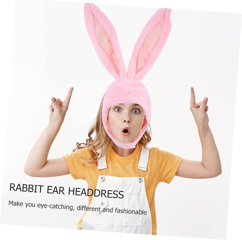 Bunny Ears Hat Warm Headband For Adults Kids Party Festival Photography Prop - Image 4